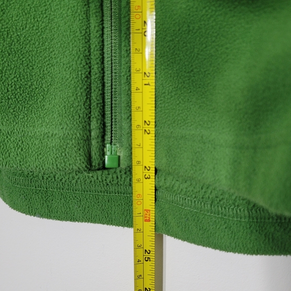 Green Tadoussac Quebec Soft Fleece Cozy Warm Zipper Pockets Lightweight Unisex - Picture 11 of 12